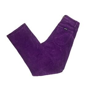 Rolla's Original High Rise Straight Corduroy Jeans Purple Women's Size 27" X 28"